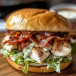 Chopped Chicken Bacon Ranch Sandwich Recipe