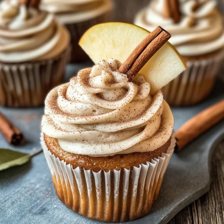 Cinnamon Apple Cider Cupcakes