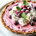 Cranberry Mousse Pie
