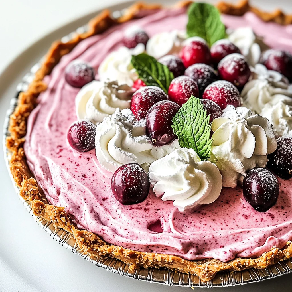 Cranberry Mousse Pie