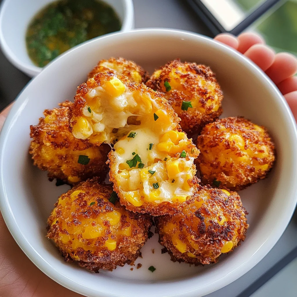 Crispy Corn Cheese Bites