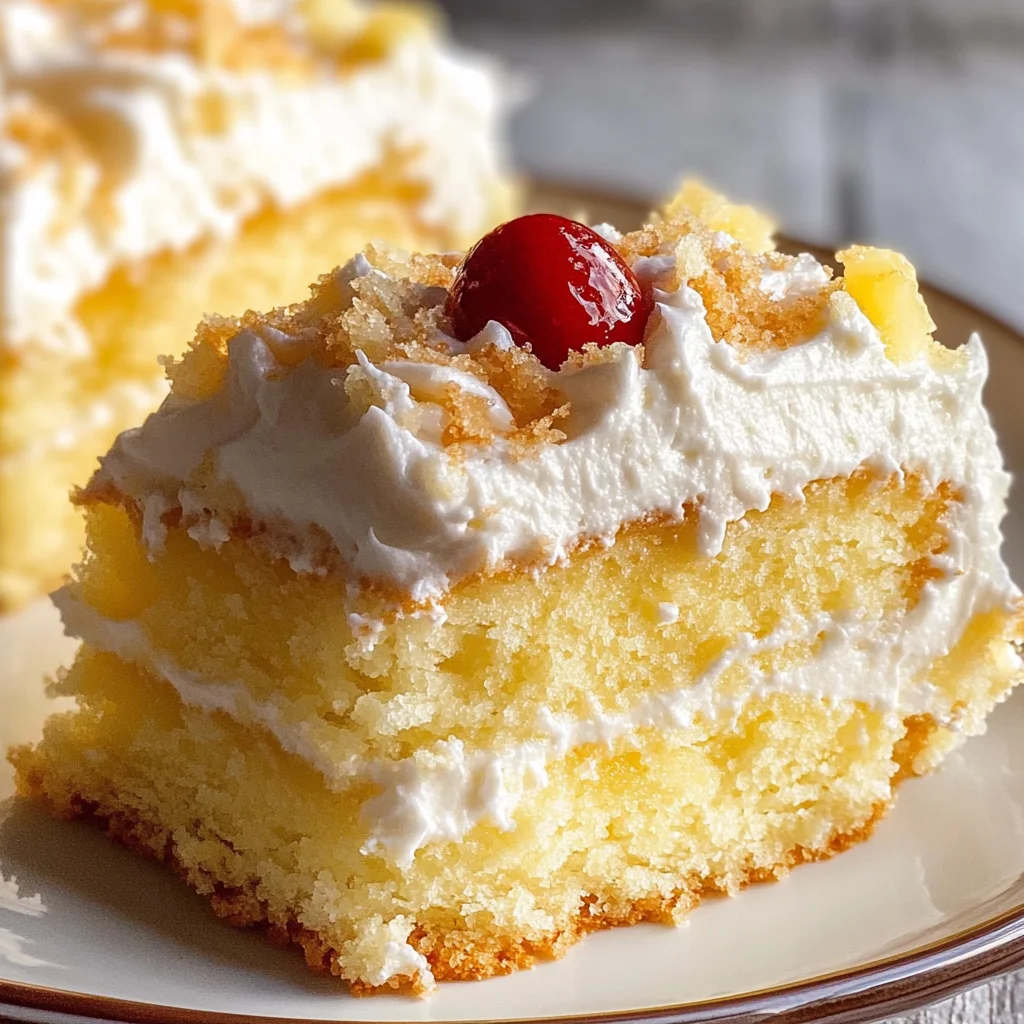 Delicious Easter Pineapple Heaven Cake