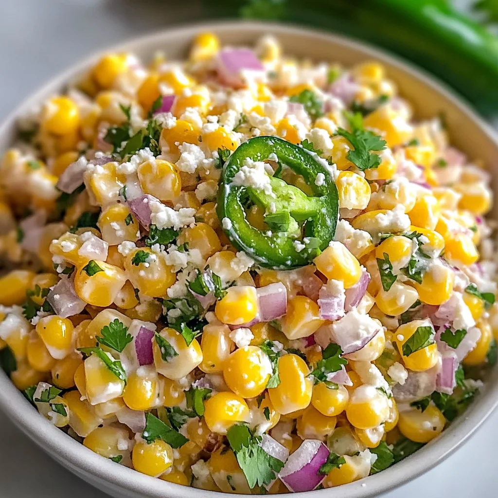 Delicious Street Corn Salad with Greek Yogurt