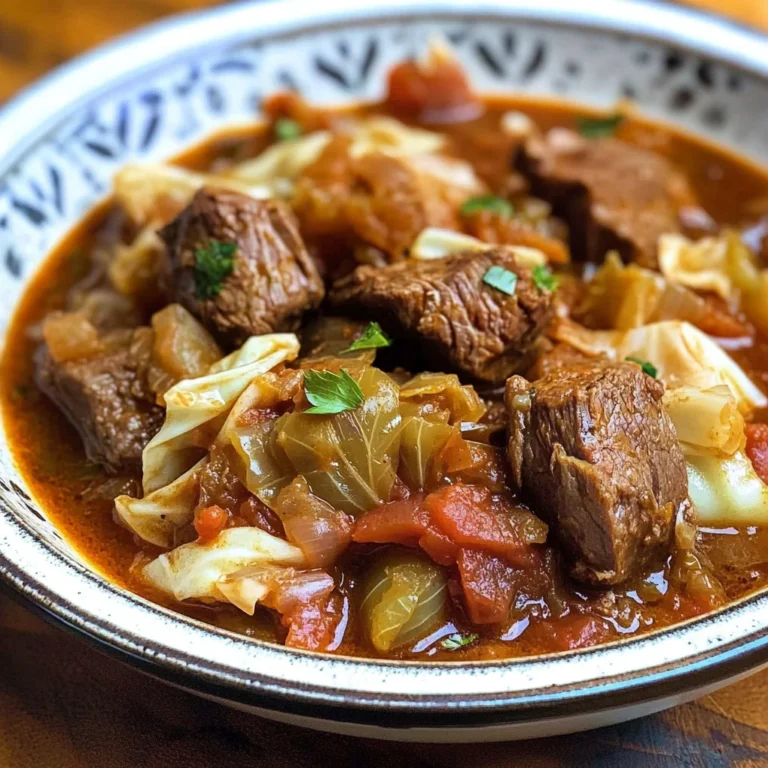 Greek Lamb & Cabbage Stew