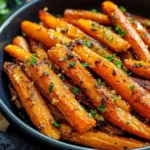 Honey Garlic Butter Roasted Carrots