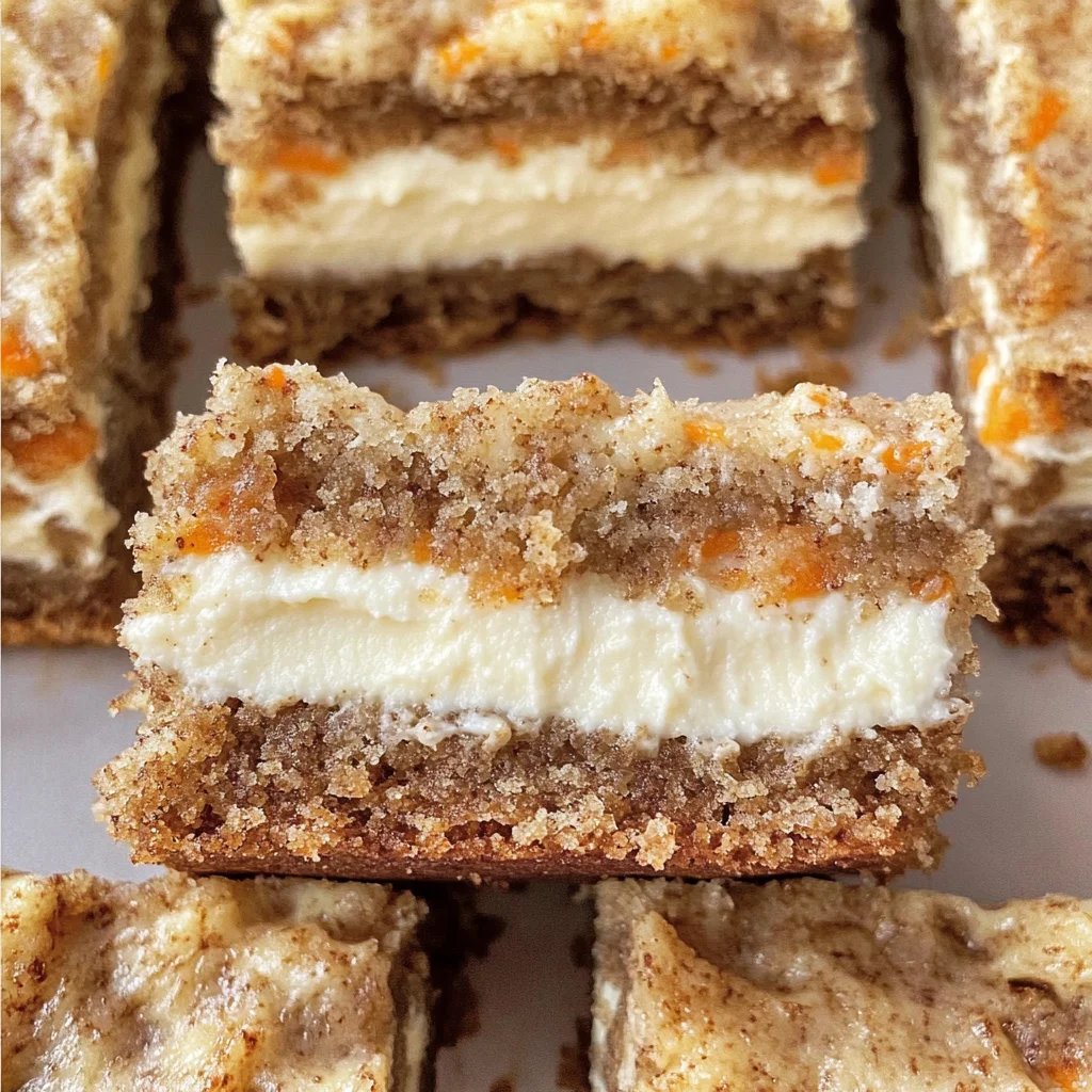 Irresistibly Indulgent Carrot Cake Cream Cheese Bars