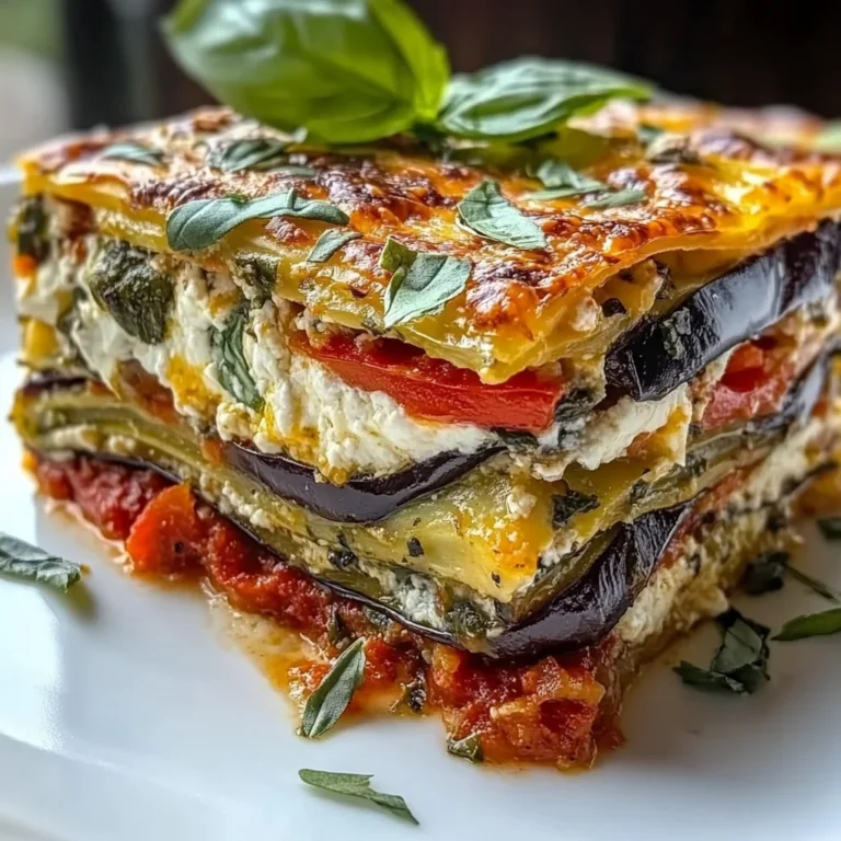 Layered Mediterranean Vegetable Lasagna with Creamy Ricotta