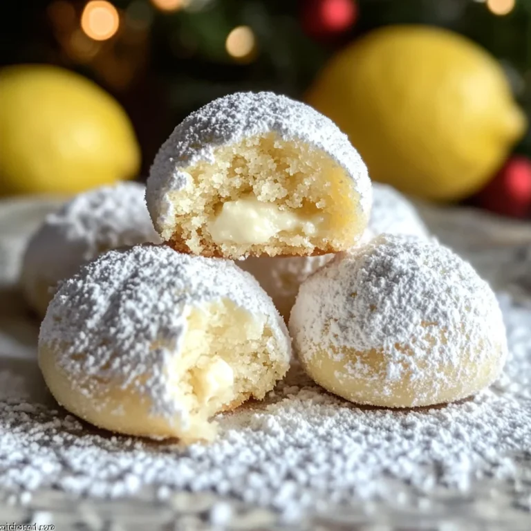 Lemon Cream Snowball Cookies – Melt-in-Your-Mouth Holiday Magic