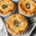 Mini Mushroom and Gruyère Pot Pies with Thyme