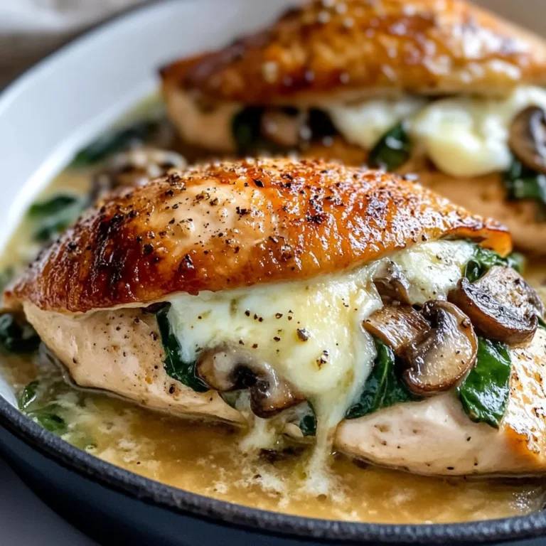 Mushroom Stuffed Chicken Breast - Quick and Easy