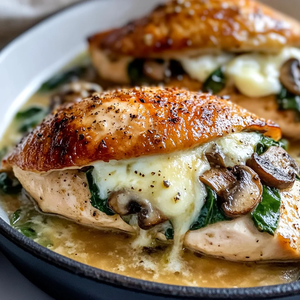Mushroom Stuffed Chicken Breast - Quick and Easy