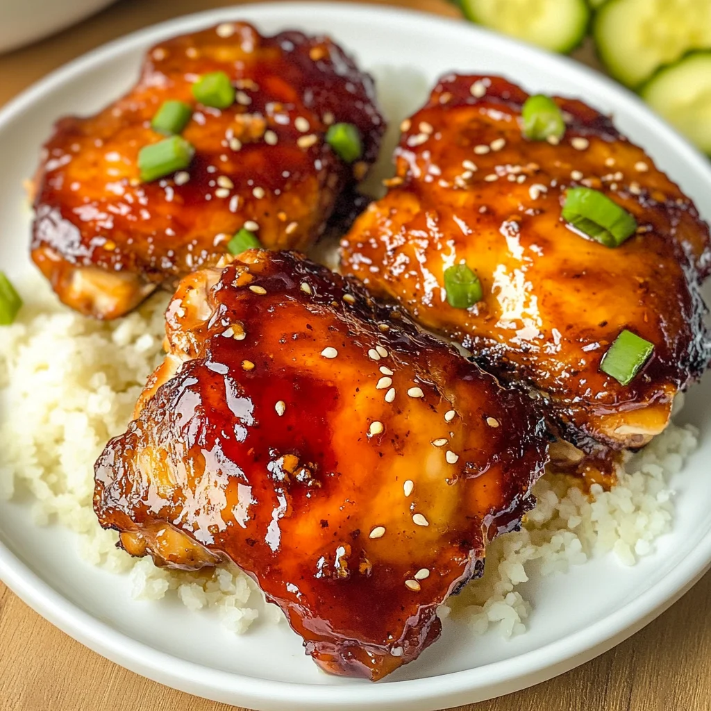 Sticky Sweet Chili Chicken Thighs in Air Fryer