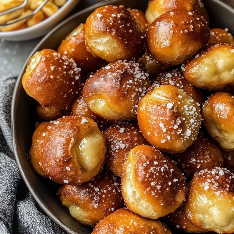 10 Minute Fluffy Air Fryer Pretzel Bites