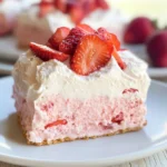 3 Ingredient No Bake Strawberry Cloud Cake