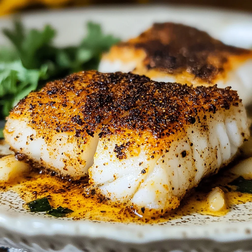 Baked Blackened Cod
