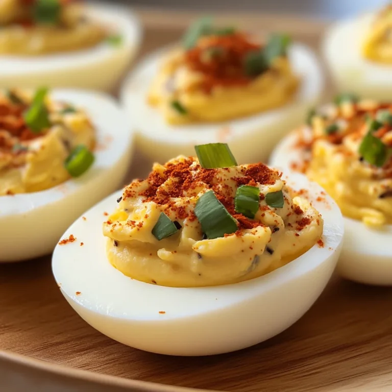 Black Garlic Deviled Eggs