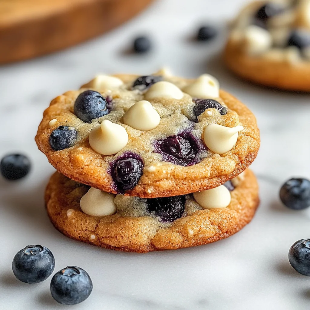 Blueberry White Chocolate Chip Cookies