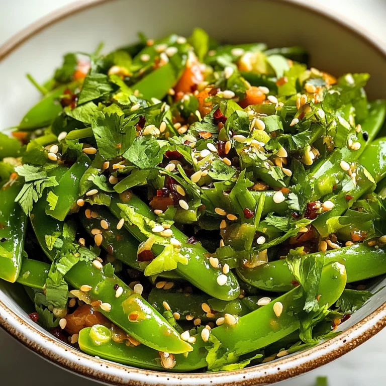 Chili Crisp Snap Pea Salad