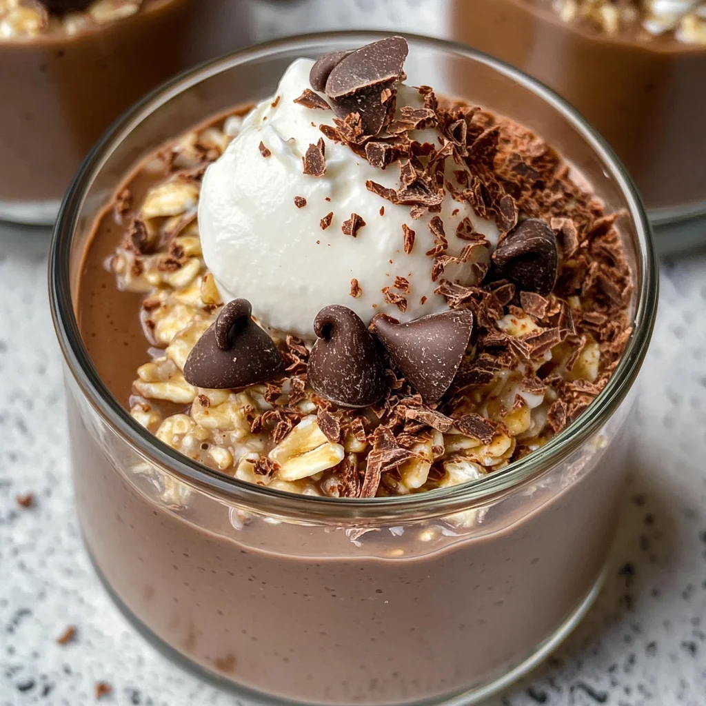Chocolate Protein Overnight Oats