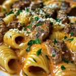 Creamy Paprika Steak and Shells