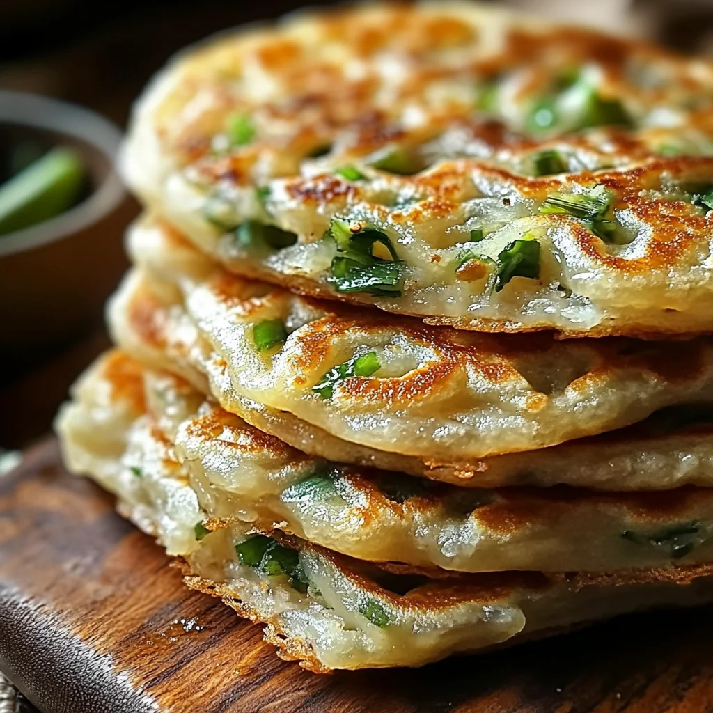 Crispy Chinese Scallion Pancakes (Cong You Bing)