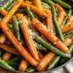 Crispy Roasted Carrots and Green Beans