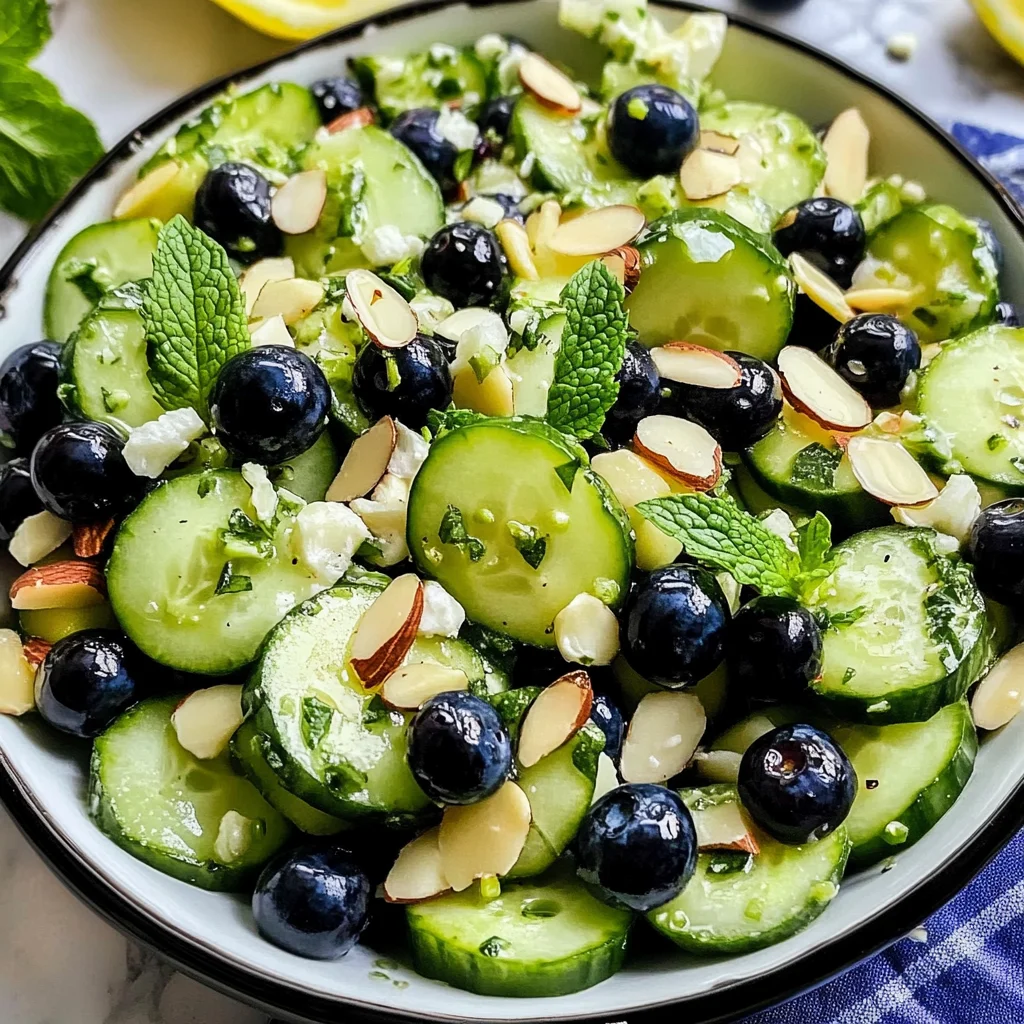 Cucumber Blueberry Salad