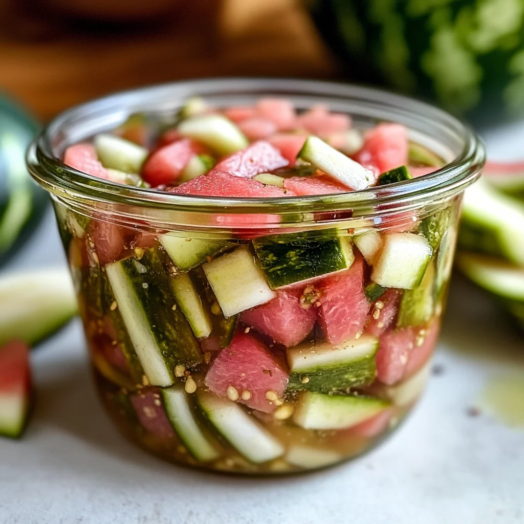 Fermented Watermelon Rind Pickles and Relish