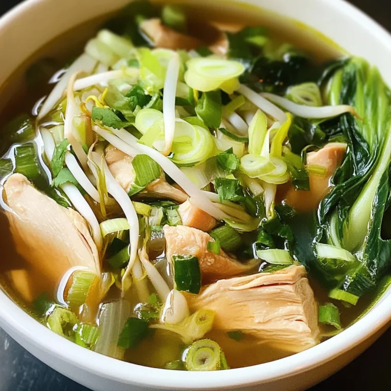 Hearty Bokchoy Chicken Soup