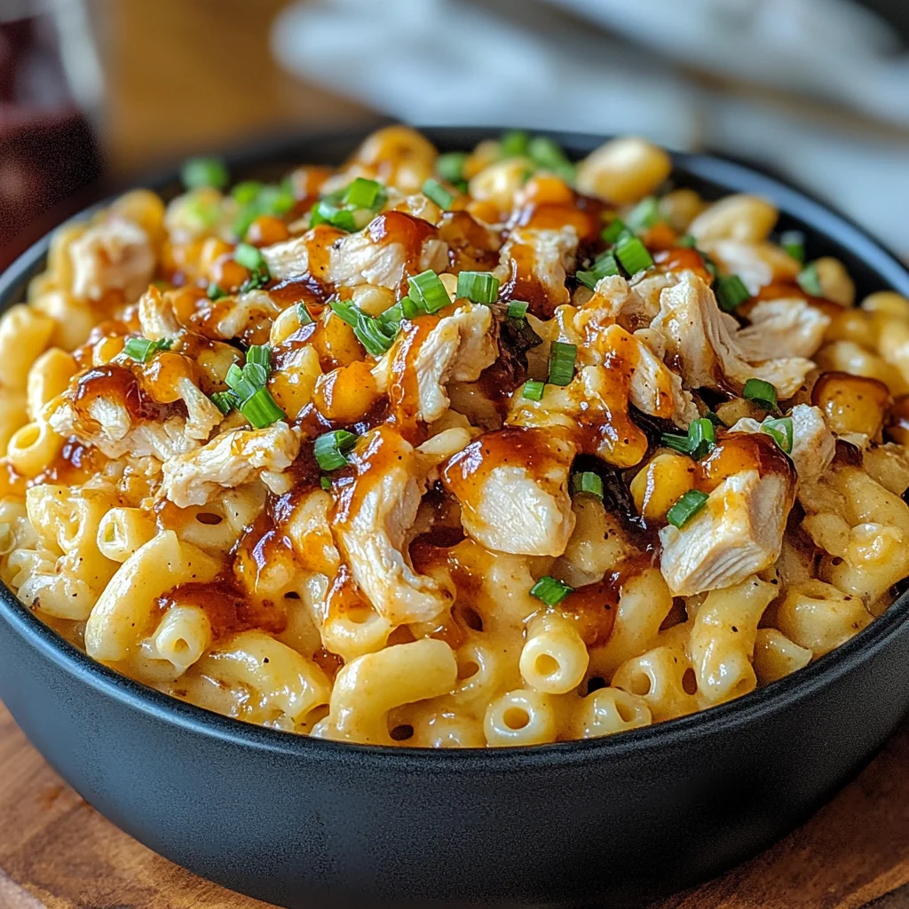 High-Protein Honey BBQ Chicken Mac & Cheese