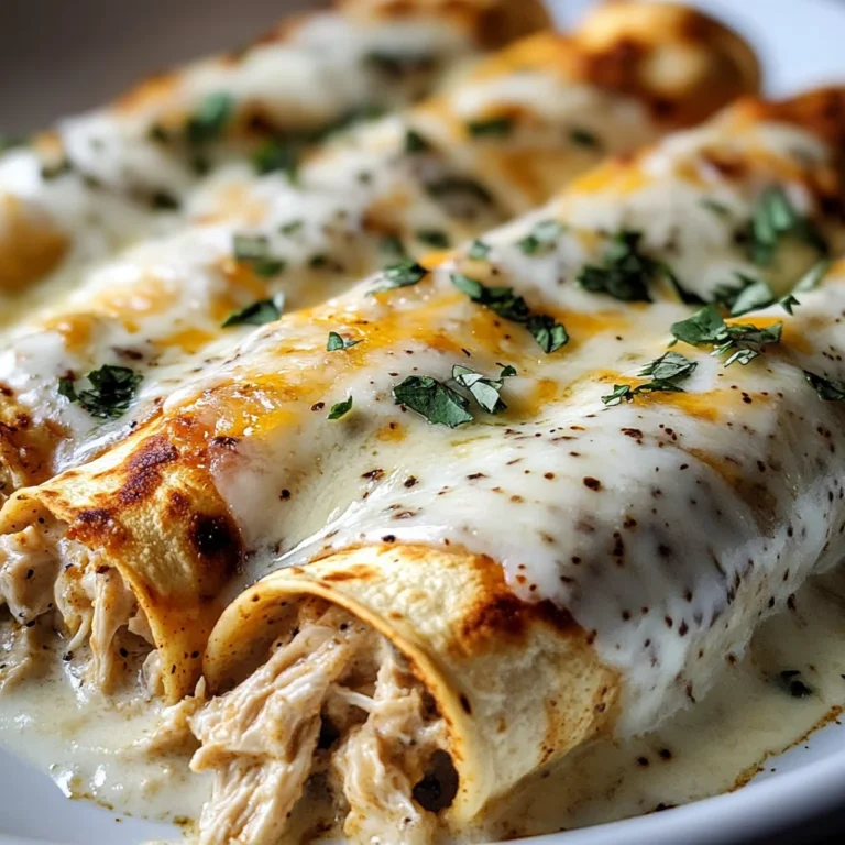 High Protein Chicken Enchiladas With White Sauce
