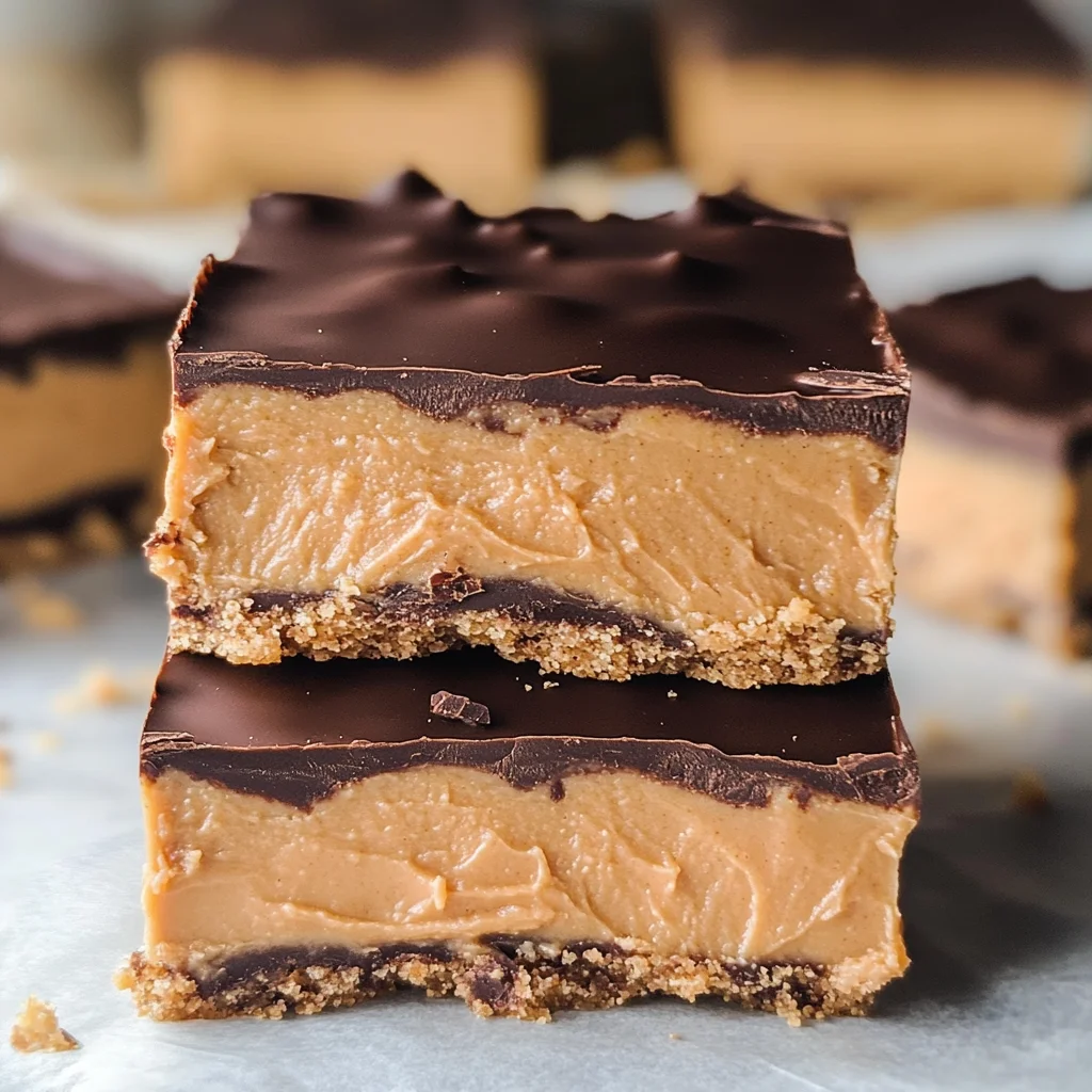 No Bake Peanut Butter Buckeye Bars