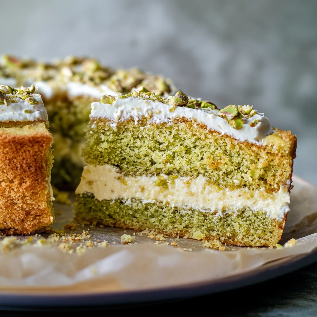 Pistachio Gooey Butter Cake