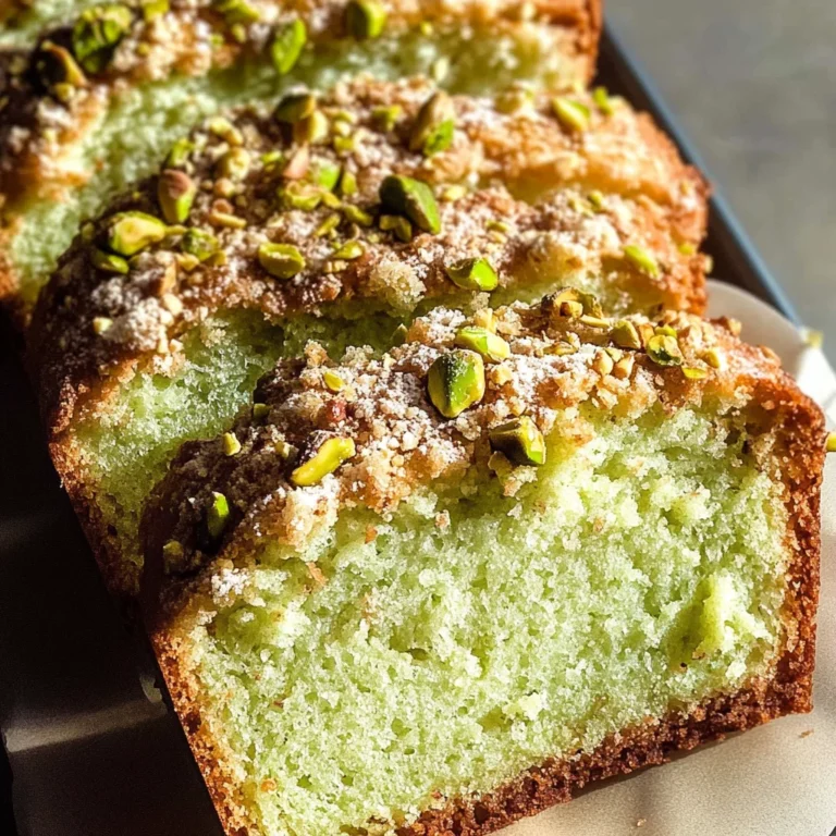 Pistachio Pudding Bread