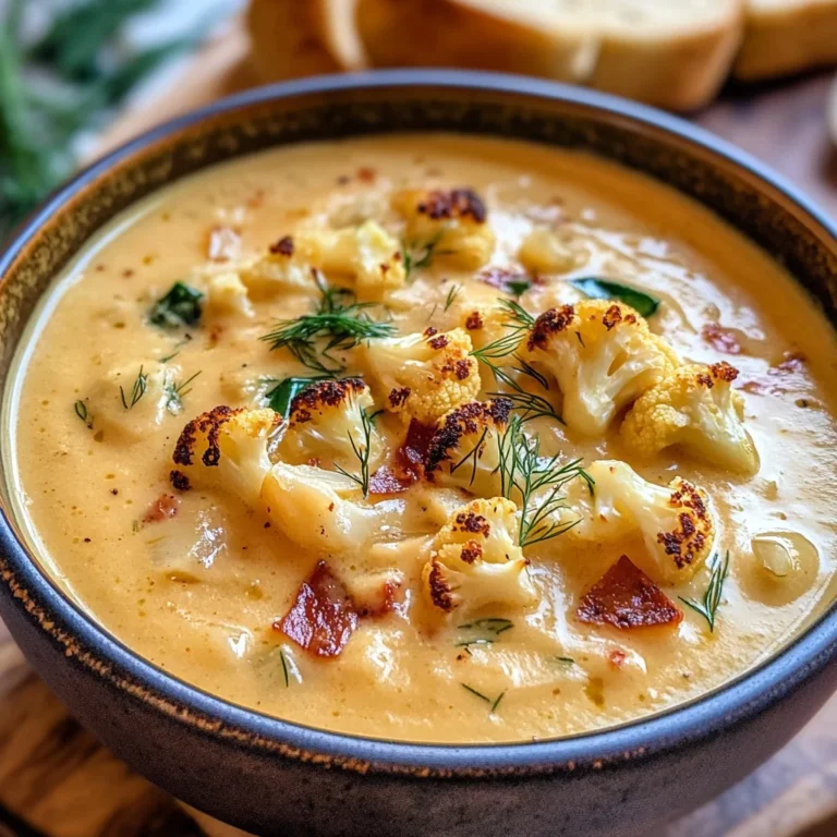 Roasted Cauliflower Soup