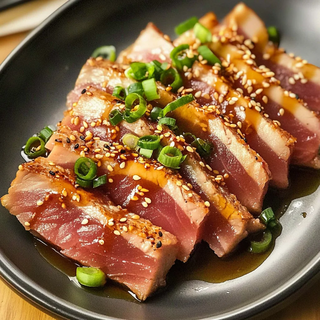 Seared Ahi Tuna with Asian-Inspired Flavors