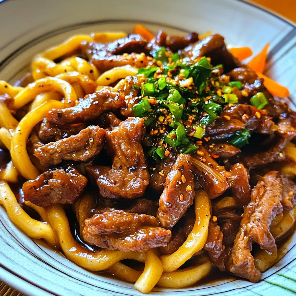 Simple Black Pepper Beef Udon – Quick, Savory & Delicious