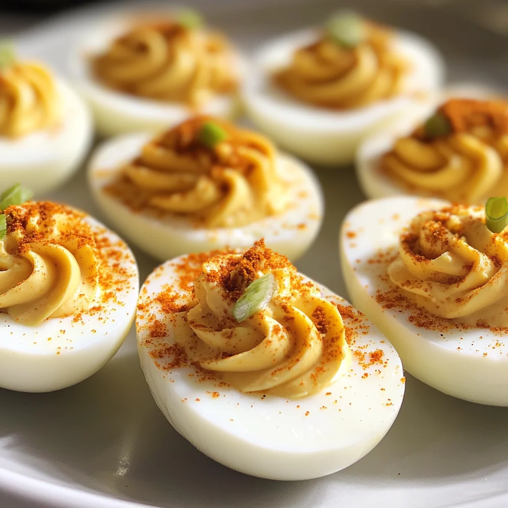Spicy Bayou Deviled Eggs