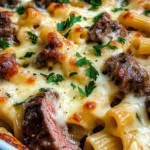 Steak & Truffle Gouda Pasta Bake