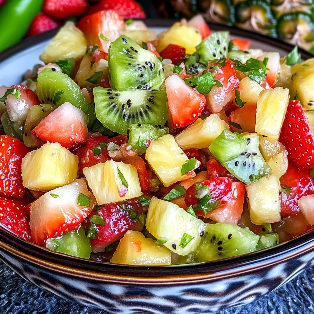 Tangy Pineapple Strawberry Salsa