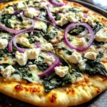 Tasty Spinach and Feta Flatbread Pizza