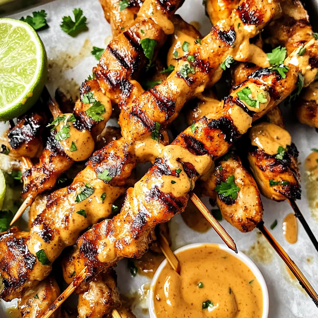 Thai Satay Chicken with Peanut Sauce