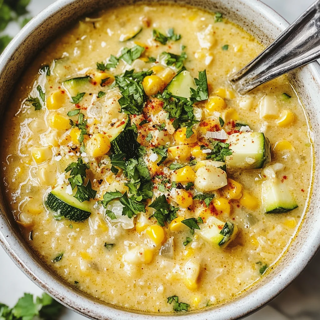 Zucchini Corn Chowder