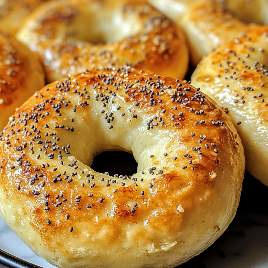 high protein air fryer bagels (quick recipe)
