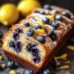 lemon blueberry sourdough breakfast loaf