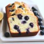 lemon blueberry sourdough quick bread