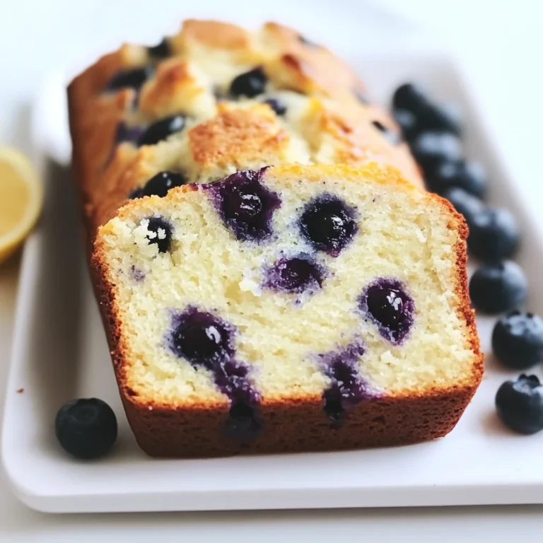 lemon blueberry sourdough quick bread