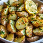 roasted lemon herb potato salad