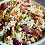 turkey Bacon Blue Cheese Slaw