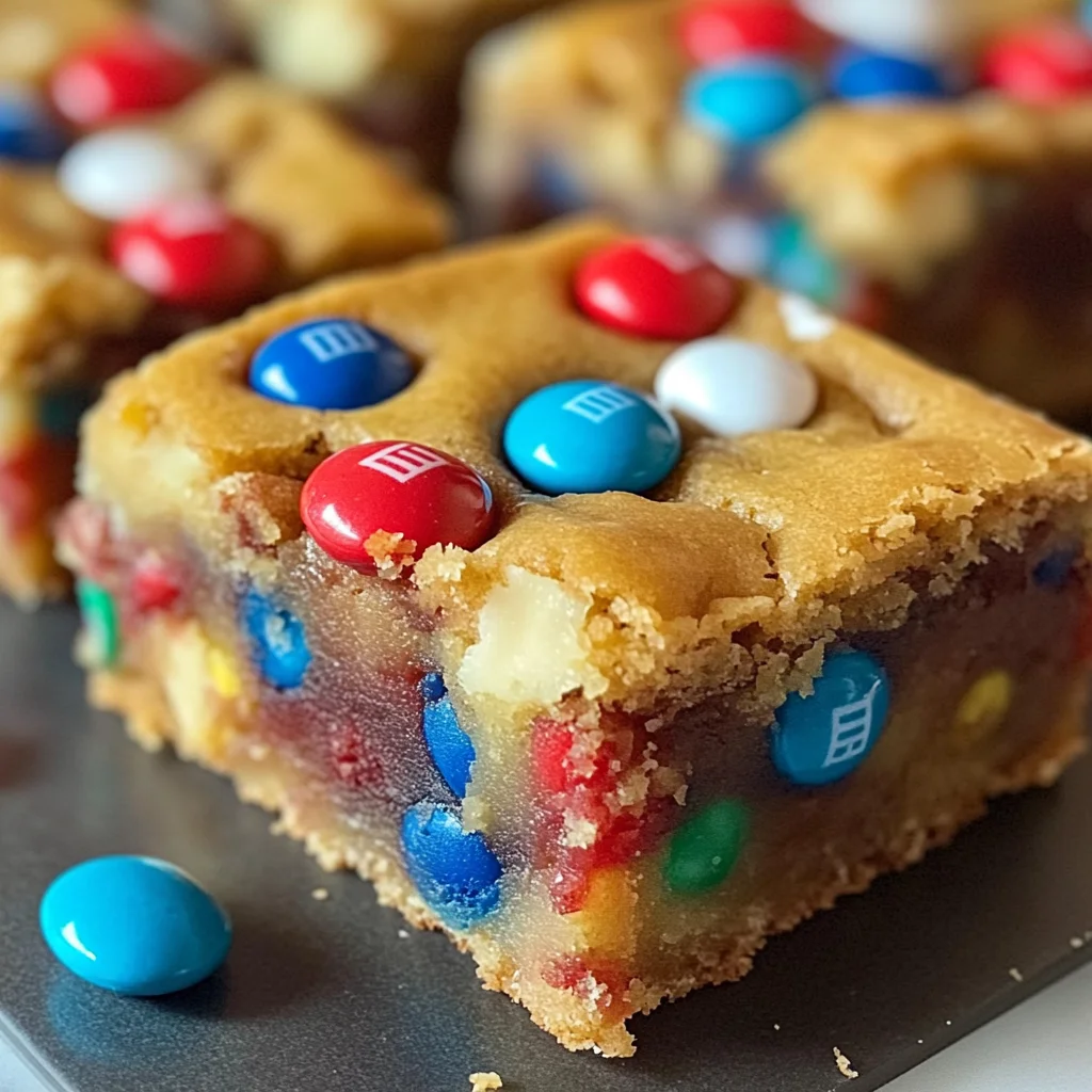 4th of July Cake-Mix Cookie Bars